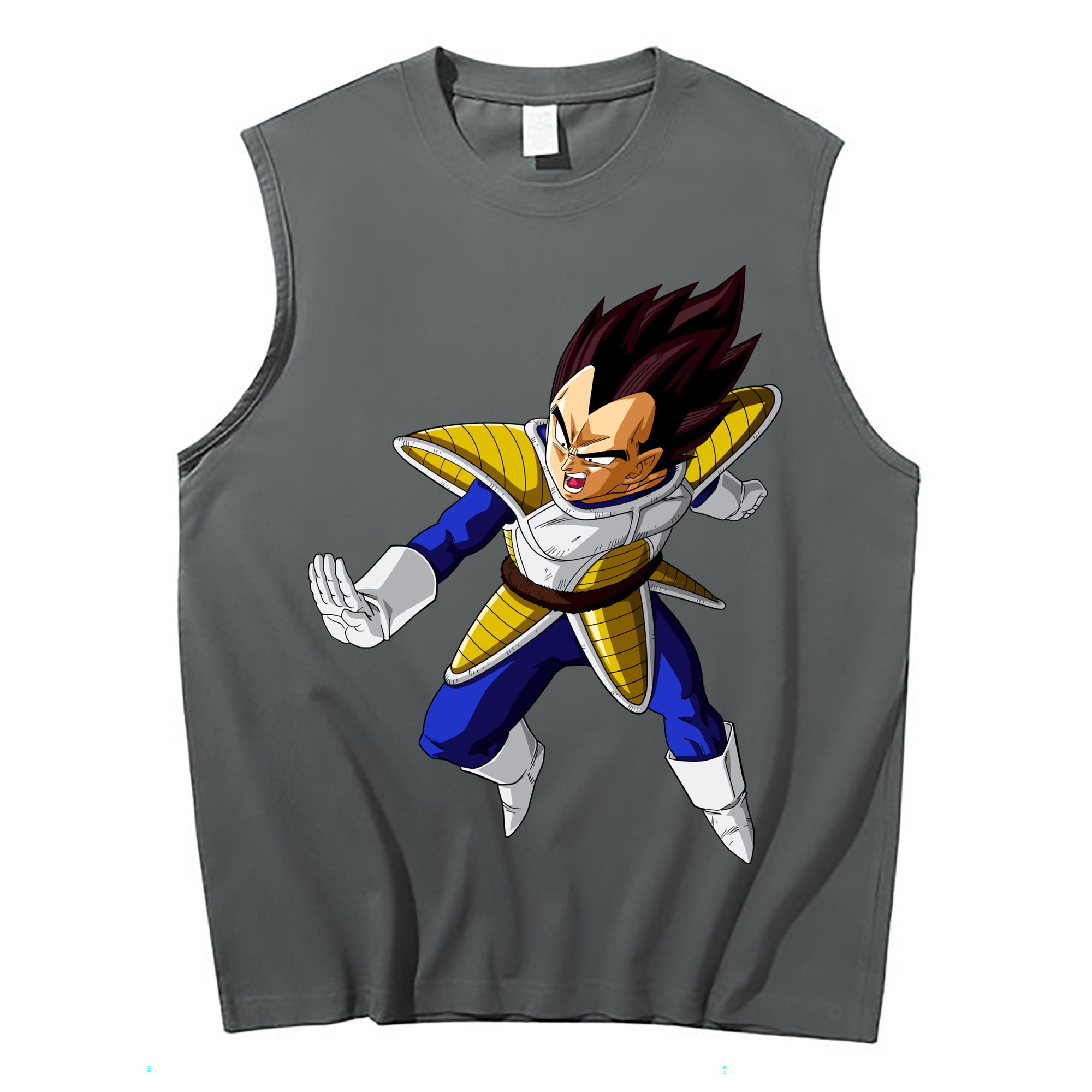 （画像用） ドラゴンボール ベジータ四世（Bejīta Yonsei）DRAGON BALL Vegeta IV コットン100％タンクトップ（フロントプリント）